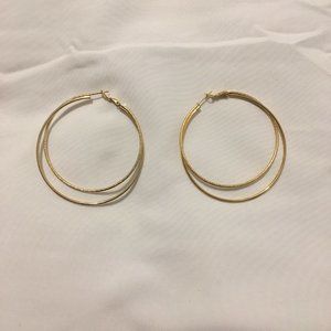 J Crew hoop earrings gold